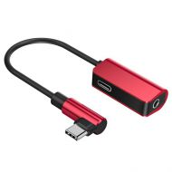 Adapter Baseus L45 USB-C do Mini Jack 3.5mm i USB-C czerwony - Adapter Baseus L45 USB-C do Mini Jack 3.5mm i USB-C czerwony - mdronpl-adapter-audio-baseus-l45-usb-c-do-mini-jack-3-5mm-i-usb-c-czerwony-1.jpg