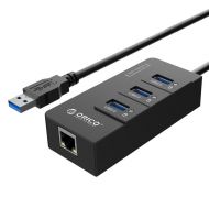 Adapter Hub 4w1 Orico 3x USB 3.0 + RJ45 - Adapter Hub 4w1 Orico 3x USB 3.0 + RJ45 - mdronpl-adapter-hub-4w1-orico-3x-usb-3-0-rj45-1.jpg