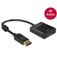 Adapter Displayport(M) 1.2-HDMI(F) aktywny na kablu 20cm czarny Delock - Adapter Displayport(M) 1.2-HDMI(F) aktywny na kablu 20cm czarny Delock - mdronpl-adpater-displayport(m)-hdmi(f)-czarny-delock.jpg