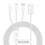 Kabel USB 3w1 Baseus Superior Series 3.5A 1.2m biały - Kabel USB 3w1 Baseus Superior Series 3.5A 1.2m biały - mdronpl-kabel-usb-3w1-baseus-superior-series-usb-do-micro-usb-usb-c-lightning-3-5a-1-2m-bialy-01.jpg