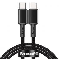 Kabel USB-C do USB-C Baseus High Density Braided 100W 1m czarny - Kabel USB-C do USB-C Baseus High Density Braided 100W 1m czarny - mdronpl-kabel-usb-c-do-usb-c-baseus-high-density-braided-100w-1m-czarny-1.jpg