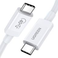 Kabel USB-C do USB-C Ugreen USB4 40Gbps 0.8m biały - Kabel USB-C do USB-C Ugreen USB4 40Gbps 0.8m biały - mdronpl-kabel-usb-c-do-usb-c-ugreen-usb4-40gbps-0-8m-bialy-01.jpg