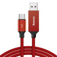 Kabel USB-C Baseus Artistic QC3.0 3A 5m czerwony - Kabel USB-C Baseus Artistic QC 3.0 5m czerwony - mdronpl-kabel-usb-c-led-baseus-artistic-qc-3-0-czerwony-1.jpg