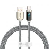 Kabel USB do USB-C Baseus Display 5A 1m srebrny - Kabel USB do USB-C Baseus Display 5A 1m srebrny - mdronpl-kabel-usb-do-usb-c-baseus-display-5a-1m-srebrny-01.jpg