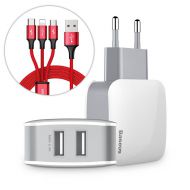 Ładowarka sieciowa Baseus Letour + Kabel USB 3w1 1,2m czerwony - Ładowarka sieciowa Baseus Letour + Kabel USB 3w1 1,2m czerwony - mdronpl-ladowarka-sieciowa-baseus-letour-kabel-usb-3w1-micro-usb-lightning-usb-c-1-2m-czerwony-1.jpg