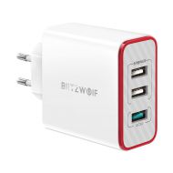 Ładowarka USB Blitzwolf BW-PL2 QC 3.0 30W - Ładowarka USB Blitzwolf BW-PL2 QC 3.0 30W - mdronpl-ladowarka-sieciowa-blitzwolf-bw-pl1-4x-usb-40w-1.jpg