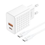 Ładowarka sieciowa Foneng EU42 20W + kabel USB-C (biała) - Ładowarka sieciowa Foneng EU42 20W + kabel USB-C (biała) - mdronpl-ladowarka-sieciowa-foneng-eu42-usb-c-usb-a-20w-kabel-usb-c-usb-c-biala-01.jpg