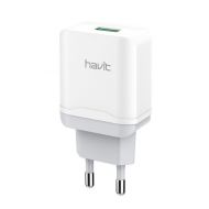 Ładowarka USB Havit H114 QC 3.0 biała - Ładowarka USB Havit H114 QC 3.0 biała - mdronpl-ladowarka-sieciowa-qc-3-0-havit-h114-biala-1.jpg