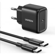 Ładowarka sieciowa Ugreen CD250 25W USB-C + kabel USB-C  2m - adowarka sieciowa Ugreen CD250 25W USB-C + kabel USB-C 2m - mdronpl-ladowarka-sieciowa-ugreen-cd250-25w-usb-c-czarna-kabel-usb-c-do-usb-c-2m-czarny-01.jpg