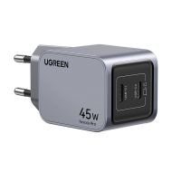 Ładowarka sieciowa Ugreen Nexode Pro 45W 2x USB-C - mdronpl-ladowarka-sieciowa-ugreen-nexode-pro-45w-2x-usb-c-szara-01.jpg