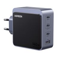 Ładowarka sieciowa Ugreen Nexode S 140W GaN (szara) - Ładowarka sieciowa Ugreen Nexode S 140W GaN (szara) - mdronpl-ladowarka-sieciowa-ugreen-nexode-s-140w-gan-3x-usb-c-usb-szara-01.jpg