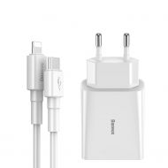 Ładowarka sieciowa USB-C PD Baseus Mini PD 18W + kabel USB-C - Lightning 1m biały - Ładowarka sieciowa USB-C PD Baseus Mini PD 18W + kabel USB-C - Lightning 1m biały - mdronpl-ladowarka-sieciowa-usb-c-pd-baseus-mini-power-delivery-18w-kabel-usb-c-lightning-1m-bialy-1.jpg