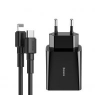 Ładowarka sieciowa USB-C PD Baseus Mini PD 18W + kabel USB-C - Lightning 1m czarny - Ładowarka sieciowa USB-C PD Baseus Mini PD 18W + kabel USB-C - Lightning 1m czarny - mdronpl-ladowarka-sieciowa-usb-c-pd-baseus-mini-power-delivery-18w-kabel-usb-c-lightning-1m-czarny-1.jpg