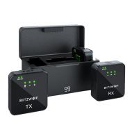 Mikrofon bezprzewodowy BlitzWolf BW-SX63 1000mAh - Mikrofon bezprzewodowy BlitzWolf BW-SX63 1000mAh - mdronpl-mikrofon-bezprzewodowy-blitzwolf-bw-sx63-1000mah-czarny-01.jpg