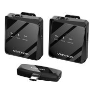 Mikrofon bezprzewodowy Vention NCBB0 USB-C czarny - Mikrofon bezprzewodowy Vention NCBB0 USB-C czarny - mdronpl-mikrofon-bezprzewodowy-x2-vention-ncbb0-usb-c-czarny-01.jpg