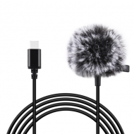 Mikrofon krawatowy Puluz PU425 1,5m USB-C - Mikrofon krawatowy Puluz PU425 1,5m USB-C - mdronpl-mikrofon-jack-puluz-krawatowy-z-klipsem-pu425-1-5m-usb-c-01.png