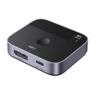 Switch Ugreen AW701 2w1 DisplayPort + USB-C - Switch Ugreen AW701 2w1 DisplayPort + USB-C - mdronpl-switch-przelacznik-2w1-displayport-usb-c-ugreen-aw701-2-in-1-out-8k-60hz-01.jpg