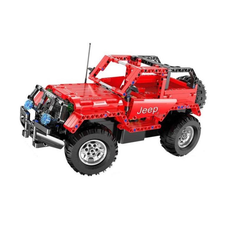 Jeep Wrangler RC do zbudowania z klocków Samochody i