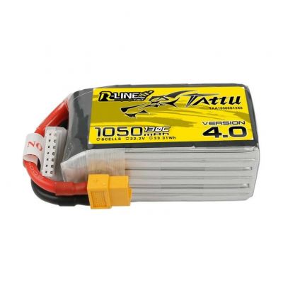 Akumulator bateria Tattu R-Line 4.0 1050mAh 22.2V 130C 6S1P XT60 Akumulator bateria Tattu R-Line 4.0 1050mAh 22.2V 130C 6S1P XT60