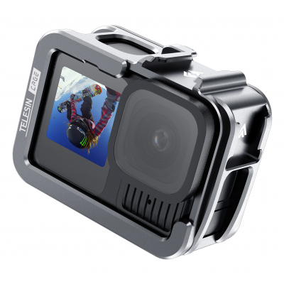 Klatka metalowa Telesin S6-FMS-14-TGP do GoPro Hero 9/10/11/12/13 Klatka metalowa Telesin S6-FMS-14-TGP do GoPro Hero 9/10/11/12/13