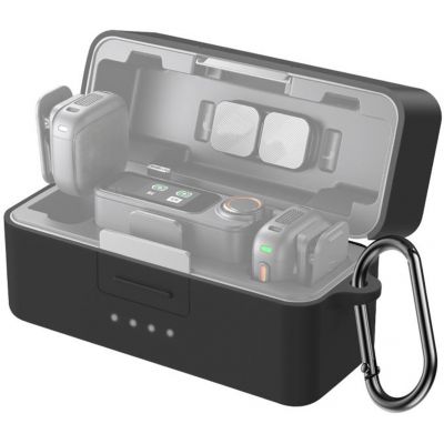 Pokrowiec na etui ładujące Puluz do DJI Mic 3 (czarny) Pokrowiec na etui ładujące Puluz do DJI Mic 3 (czarny)