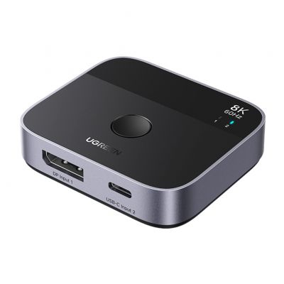 Switch Ugreen AW701 2w1 DisplayPort + USB-C