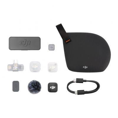 System mikrofonów bezprzewodowych DJI Mic Mini 2 (1TX+1 Mobile RX+Etui ładujące)