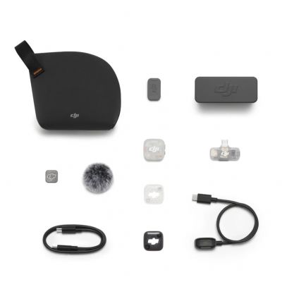System mikrofonów bezprzewodowych DJI Mic Mini 2S 1TX, 1RX i etui ładujące System mikrofonów bezprzewodowych DJI Mic Mini 2S 1TX, 1RX i etui ładujące