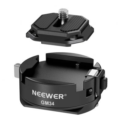 Szybkozłączka i płytka Neewer GM34 Arca-Swiss Szybkozłączka i płytka Neewer GM34 Arca-Swiss