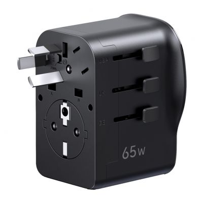 Uniwersalny adapter podróżny/ładowarka sieciowa Ugreen S550 65W Uniwersalny adapter podróżny/ładowarka sieciowa Ugreen S550 65W