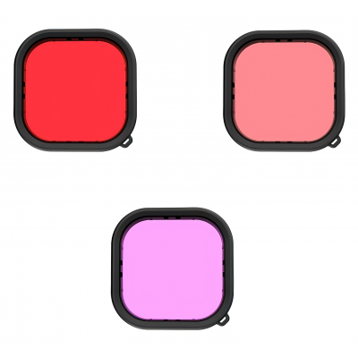 Zestaw filtrów do nurkowania Telesin GP-FLT-904 do GoPro 9/10/11/12/13 Zestaw filtrów do nurkowania Telesin GP-FLT-904 do GoPro 9/10/11/12/13