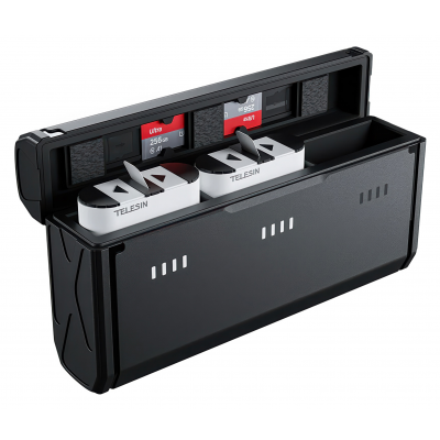 Ładowarka trójkanałowa Telesin S0-ECB-01-TGP i dwa akumulatory do GoPro Hero 9/10/11/12 Ładowarka trójkanałowa Telesin S0-ECB-01-TGP i dwa akumulatory do GoPro Hero 9/10/11/12