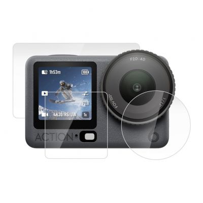 Zestaw szkieł hartowanych Puluz do DJI Osmo Action 6 Zestaw szkieł hartowanych Puluz do DJI Osmo Action 6