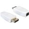 Adapter Displayport(M)-Dislpayport Mini(F) Delock biały