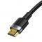 Kabel HDMI 2.0 Baseus Cafule, 4K, 3D, 2m czarno-szary