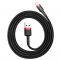 Kabel Lightning USB Baseus Cafule 2A 3m czarno-czerwony