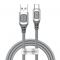 Kabel USB-C Baseus Flash QC3.0, SCP, AFC, 5A 1m srebrny