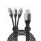 Kabel USB 3w1 Baseus Car Co-sharing 3.5A 1m czarny