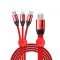 Kabel USB 3w1 Baseus Car Co-sharing 3.5A 1m czerwony