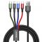 Kabel USB Baseus Fast 4w1 3.5A 1.2m czarny