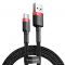 Kabel USB-C Baseus Cafule 2A 3m czerwono-czarny