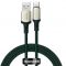 Kabel USB-C Baseus Cafule VOOC QC 5A 1m zielony