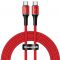 Kabel Baseus Halo USB-C QC 3.0 3A czerwony 2m