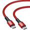 Kabel Baseus Halo USB-C QC 3.0 3A czerwony 2m