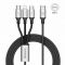 Kabel USB-C Baseus Rapid 3w1 1.2m czarny