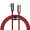 Kabel USB-C do Lightning kątowy Baseus Legend Series PD 20W 1m czerwony