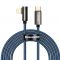 Kabel USB-C do Lightning kątowy Baseus Legend Series PD 20W 2m niebieski