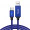 Kabel USB-C Baseus Artistic QC 3.0 5m niebieski