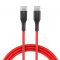 Kabel USB-C BlitzWolf BW-TC17 QC4.0 3A 0.9m czerwony