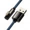 Kabel USB do Lightning kątowy Baseus Legend Series 2.4A 2m niebieski